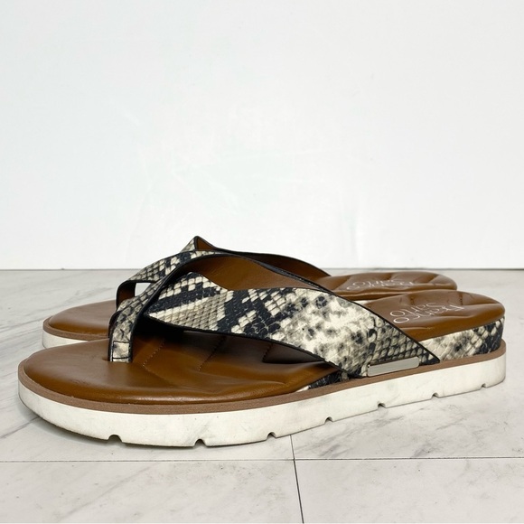Franco Sarto Deja Snakeprint Sandal 7 1/2 M - Picture 1 of 12